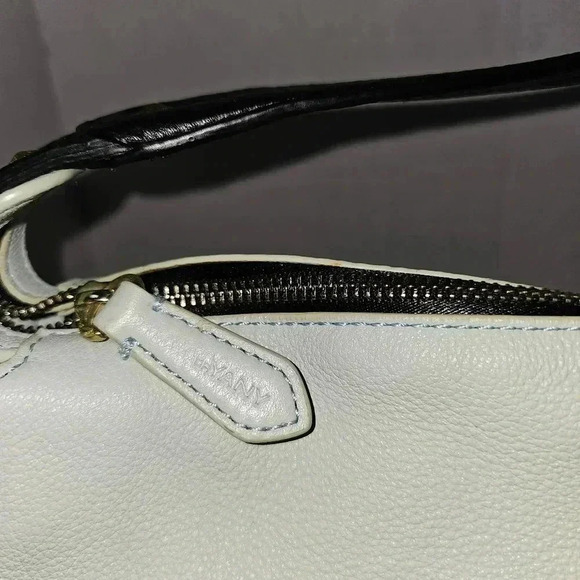 OrYANY Leather Large Color Block Mint Green/ Grey Shoulder Bag - Picture 11 of 13